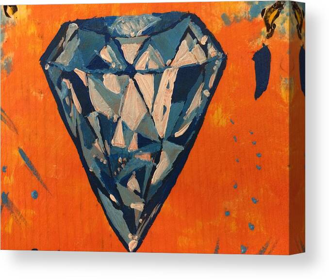 Diamond Canvas Print featuring the photograph Diamonds are a girls best friend by Brittany Mance