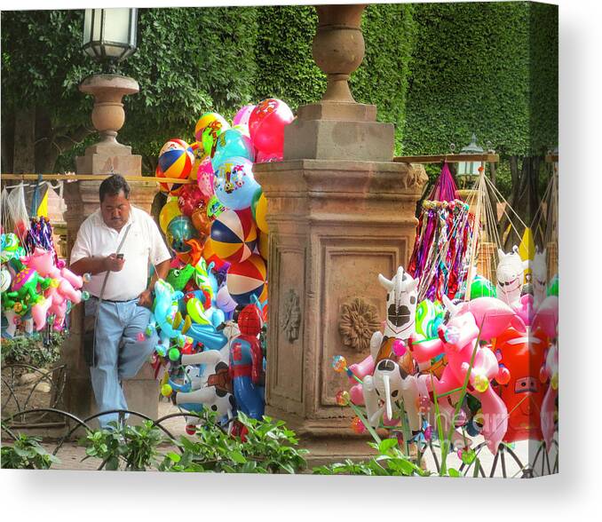 Balloons Canvas Print featuring the photograph Do I have Balloons by Barry Weiss
