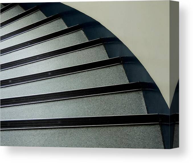 Architectural Abstract Canvas Print featuring the photograph Down. by Denise Clark