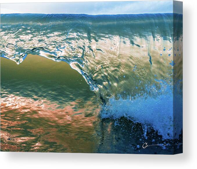 Waves Canvas Print featuring the photograph Drip by Cornelius Powell
