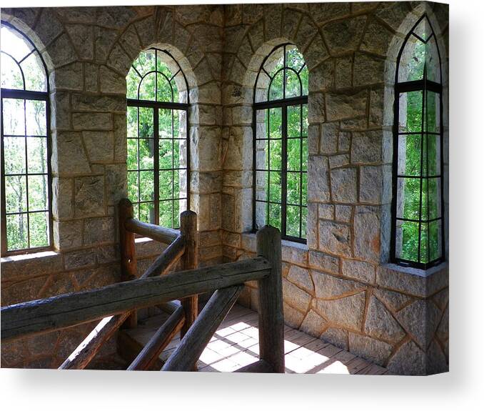 Eatonton Canvas Print featuring the photograph Eagel Rock View by Sheri McLeroy