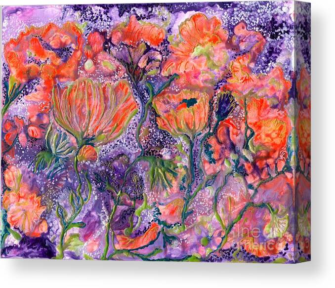 Healing Canvas Print featuring the painting Ease for De De by Heather Hennick