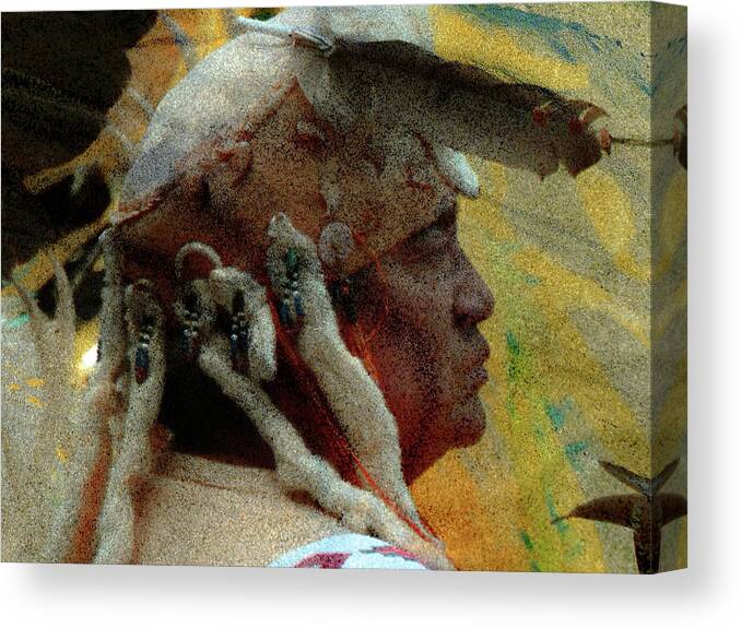 Indigenous People Canvas Print featuring the photograph Elder by Ed Hall