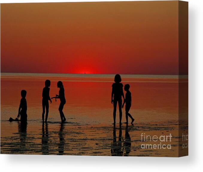 Beach Canvas Print featuring the photograph Encounters of the First Kind, First Encounter Beach, Cape Cod by Debra Banks