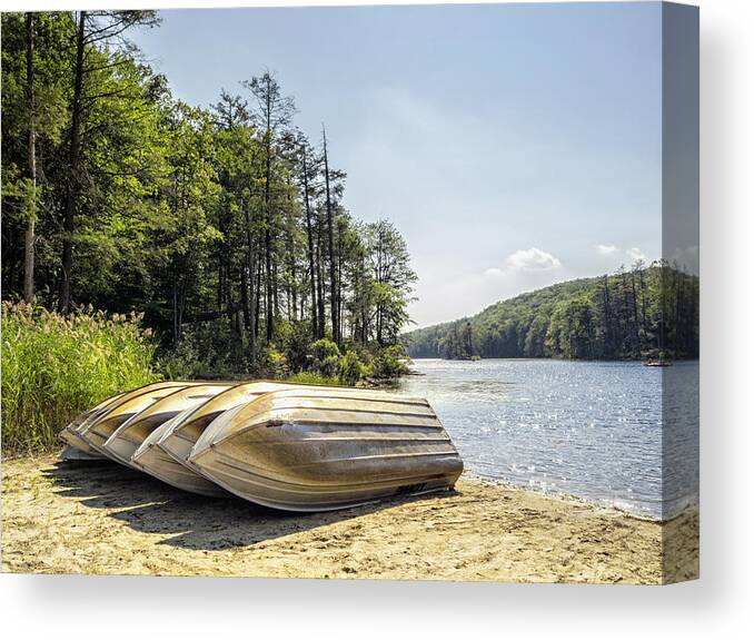 Boating Canvas Print featuring the photograph Ready to Row by Marianne Campolongo