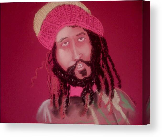 Pastel Canvas Print featuring the painting Feeling Irie by Lorna Lorraine