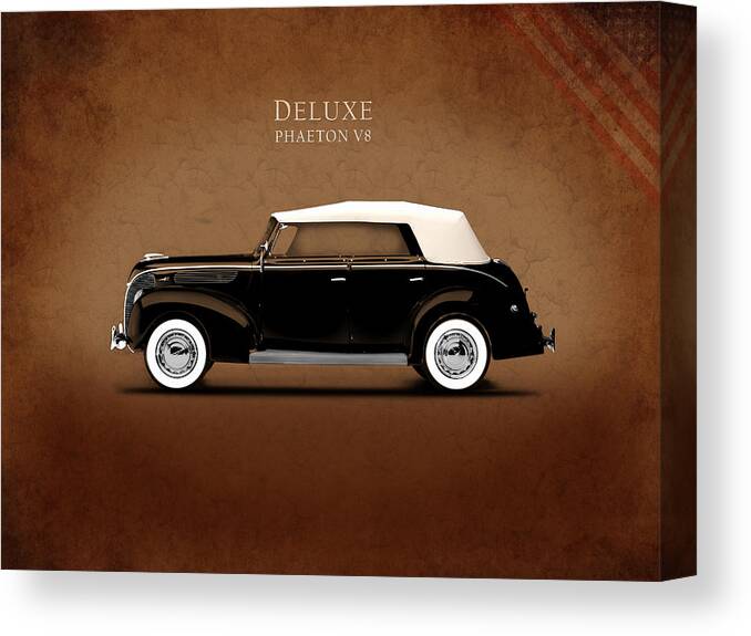 Ford Deluxe Canvas Print featuring the photograph Ford Deluxe V8 1938 by Mark Rogan