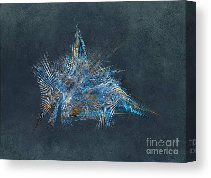 Free Canvas Print featuring the digital art Freedom Fractal Abstract Art by Justyna Jaszke JBJart