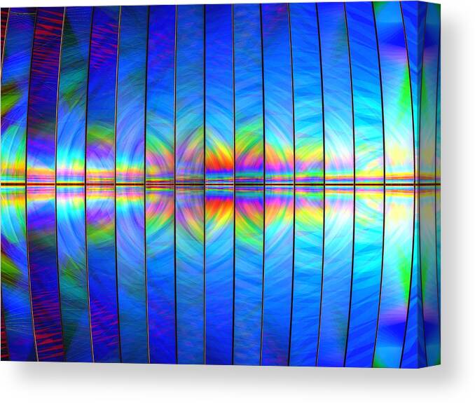 Abstract Canvas Print featuring the digital art Genesis by Andreas Thust