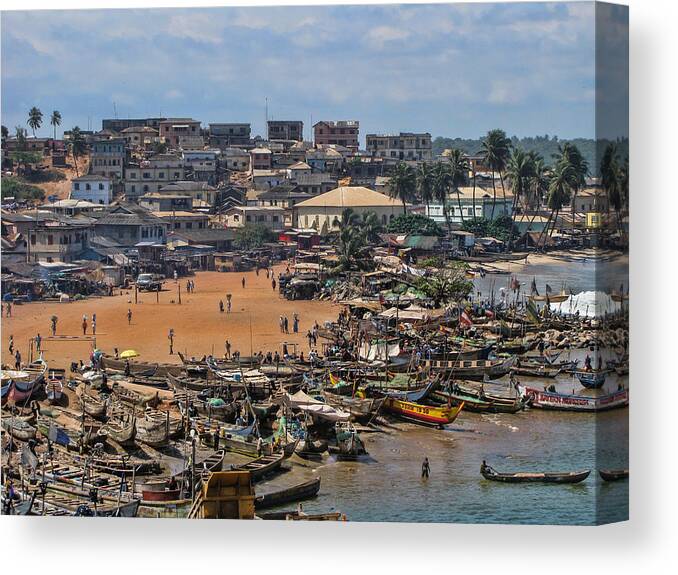 Elmina Canvas Print featuring the photograph Ghana Africa by David Gleeson