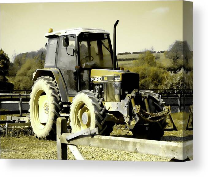 Countryside Canvas Print featuring the photograph Golden Shades of the Countryside by Roberto Alamino