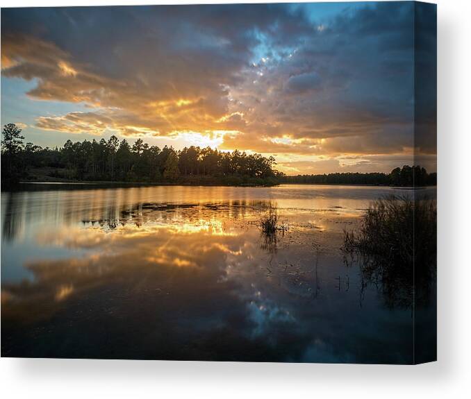 Sunset Canvas Print featuring the photograph Golden Sunset by Brad Boland