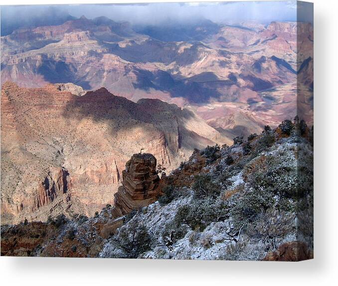 Clouds Canvas Print featuring the photograph Grand Canyon 4 by Douglas Pike