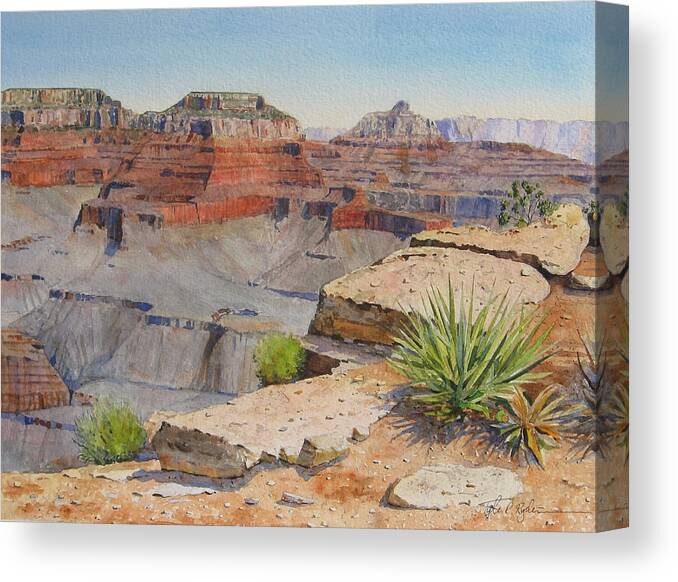 Grand Canyon Canvas Print featuring the painting Grand Canyon by Tyler Ryder