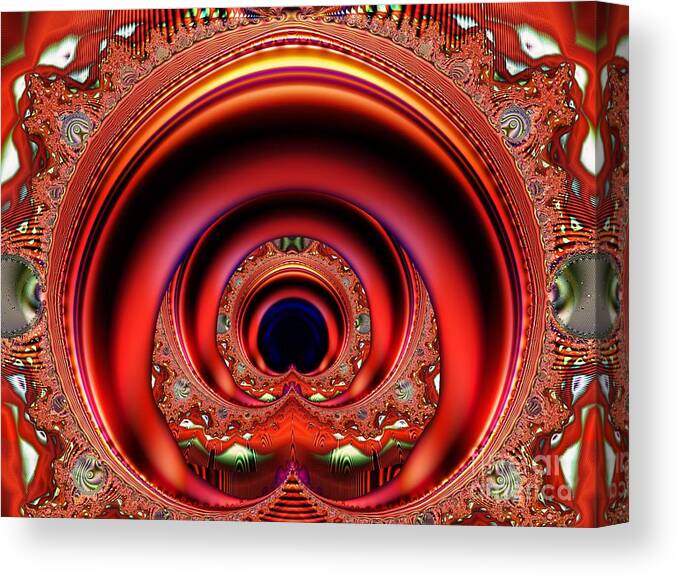 Fractal Canvas Print featuring the digital art Grand Entrance by Ron Bissett
