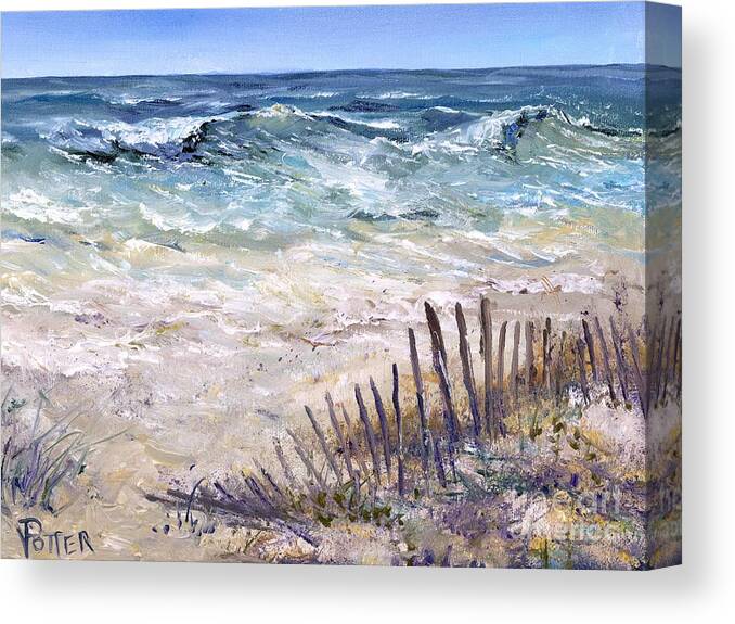 Beach Canvas Print featuring the painting Gulf Coast Perdido Key by Virginia Potter
