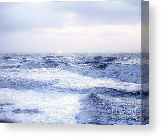 Photography Canvas Print featuring the photograph Hazy Morning Sunrise by Phil Perkins