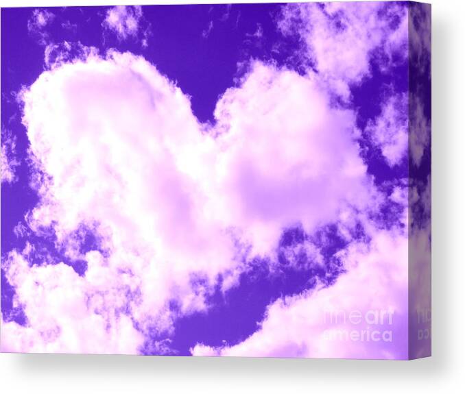 Sedona Canvas Print featuring the photograph Heart Cloud in Sedona by Marlene Besso