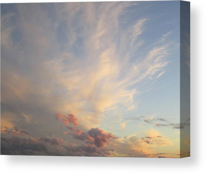 Clouds Canvas Print featuring the photograph Heavenly games by Rosita Larsson