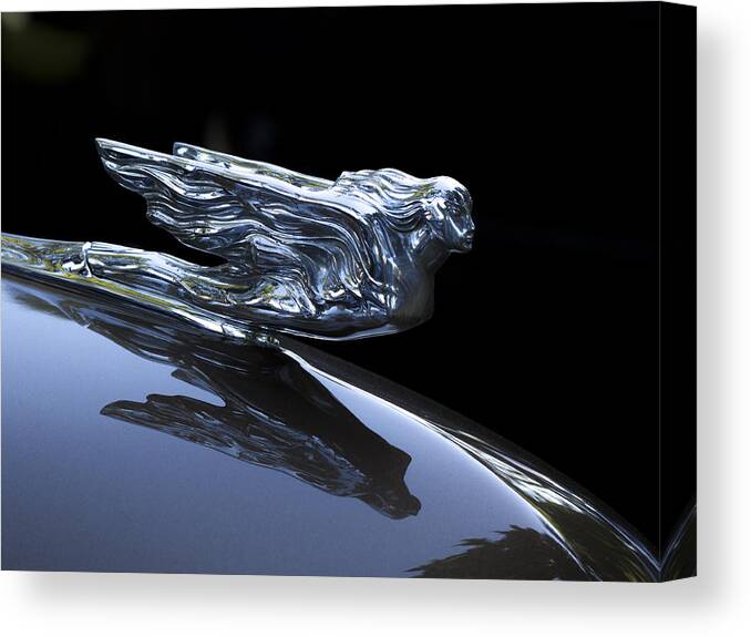 Car Canvas Print featuring the photograph Flying Goddess by Jean Noren