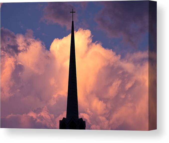 Steeple Canvas Print featuring the photograph Hope by Brad Boland