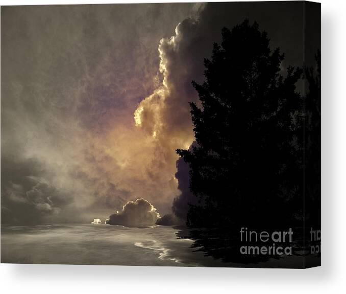 Clouds Canvas Print featuring the photograph Hope by Elfriede Fulda