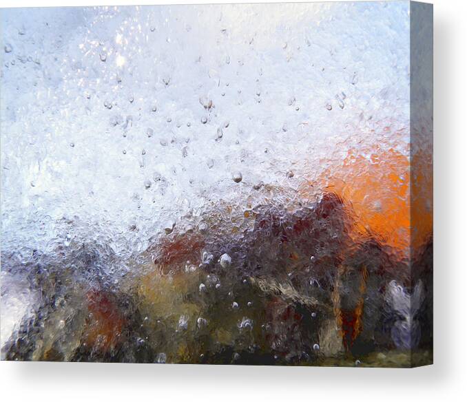 Ice Canvas Print featuring the photograph Illuminated by Sami Tiainen