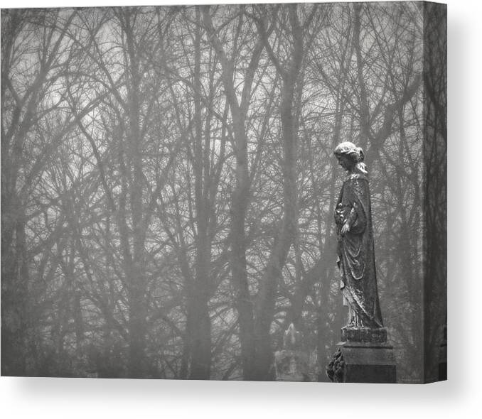 In The Mist Canvas Print featuring the photograph In the Mist by Dark Whimsy