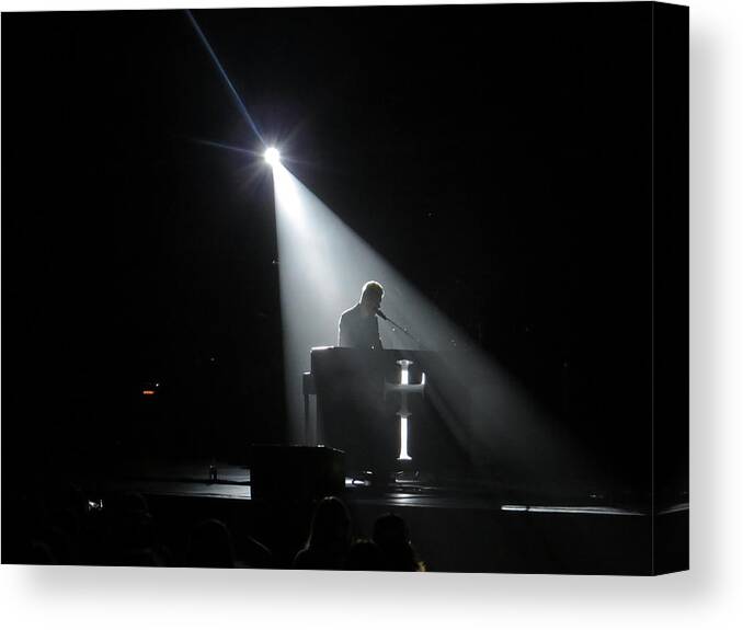 Singer Canvas Print featuring the photograph In the Spotlight by Aaron Martens