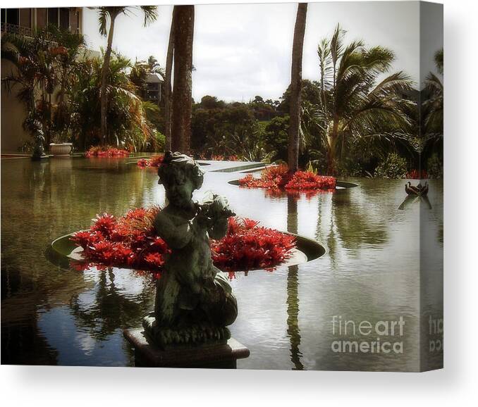Hawaii Canvas Print featuring the photograph Infinity Pool by Paulette B Wright