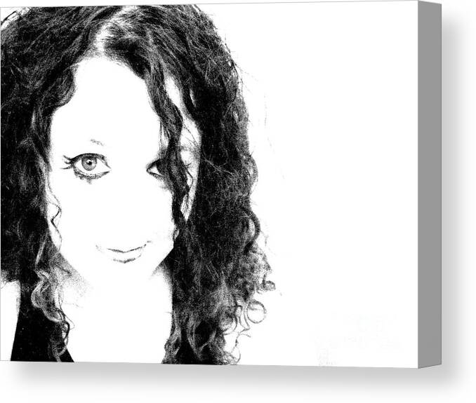 Portrait Canvas Print featuring the photograph Innocence by Meghann Brunney