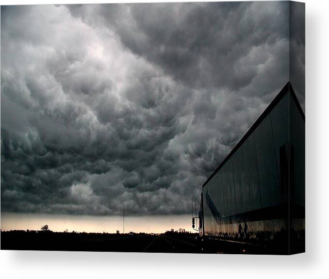 Storm Canvas Print featuring the photograph Into The Storm by DArcy Evans