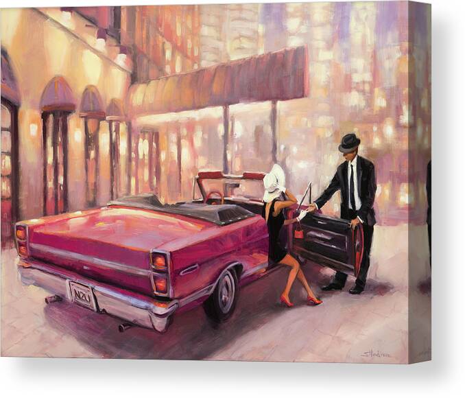 Romance Canvas Print featuring the painting Into You by Steve Henderson