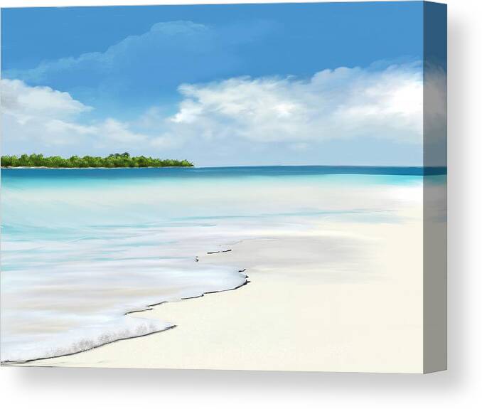 Anthony Fishburne Canvas Print featuring the digital art Island Dream by Anthony Fishburne