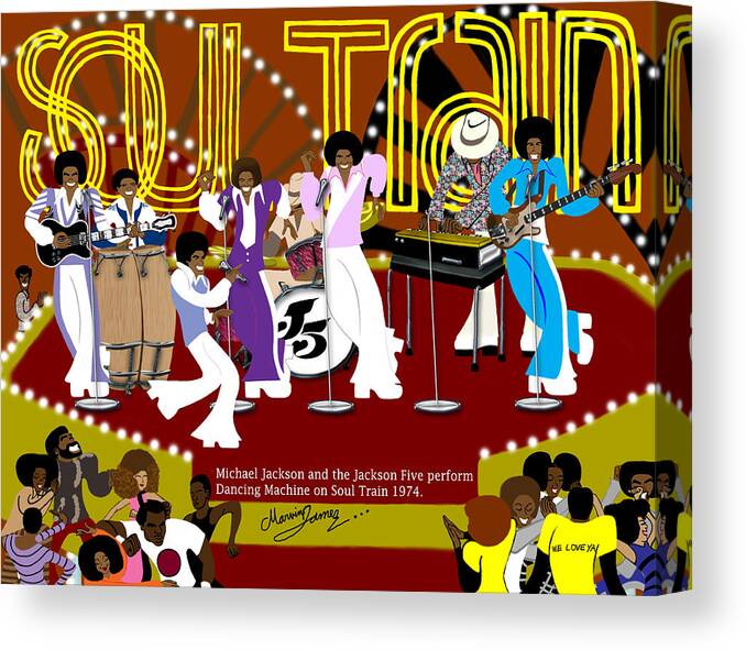 Jackson Five Dancing Machine Canvas Print Canvas Art By Marvin James