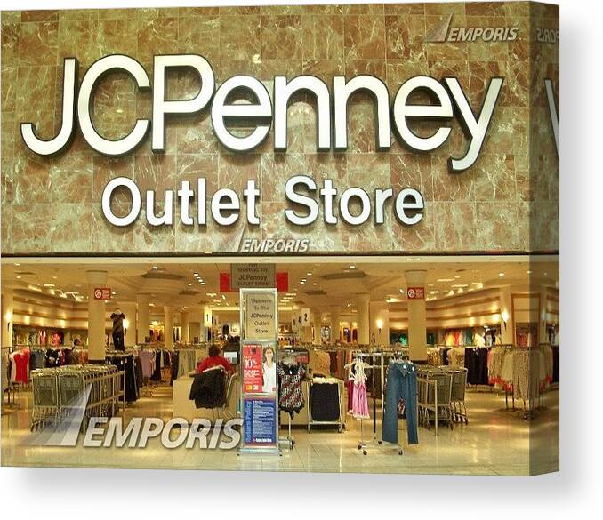 JCPenney Outlet Store at Jamestown Mall, 2008 Canvas Print / Canvas Art by  Dwayne - Pixels