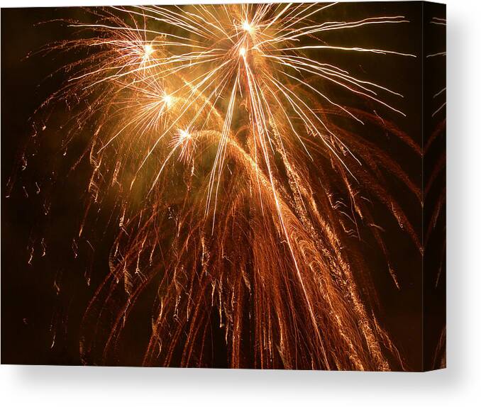 Fireworks Canvas Print featuring the photograph Joyous Angels by Lorraine Baum