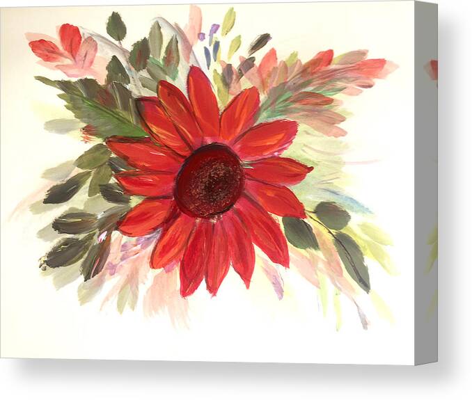 Card Canvas Print featuring the painting Just for You by Dorothy Maier