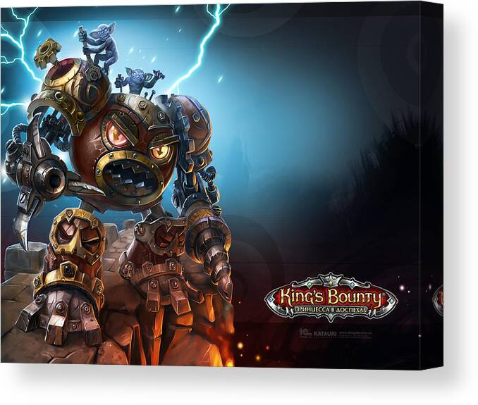 King's Bounty Canvas Print featuring the digital art King's Bounty by Super Lovely