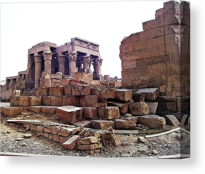Kom Ombo Canvas Print featuring the photograph Kom Ombo by Debbie Oppermann