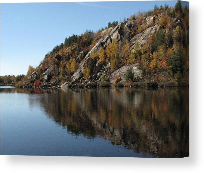 Lake Laurentian Canvas Print featuring the photograph Lake Laurentian Conservation Area by Cheryl Charette