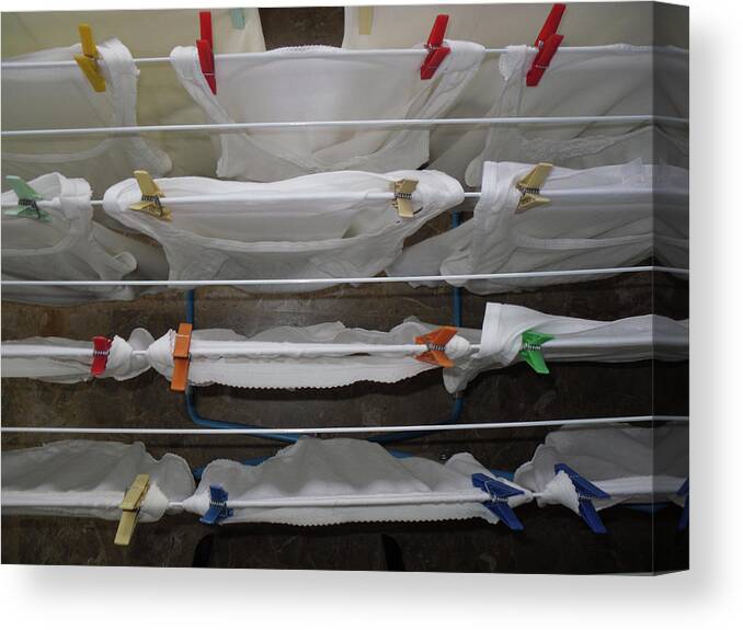 In Art Canvas Print featuring the photograph Laundry Day by Marwan George Khoury