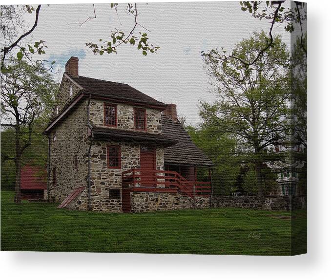 Historic Canvas Print featuring the photograph Layfayette's Headquarters at Brandywine by Gordon Beck