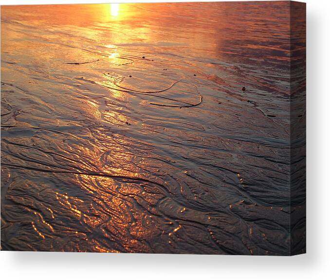 Light Canvas Print featuring the photograph Light Waves by John Loyd Rushing
