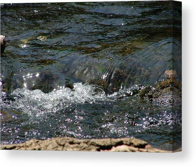 Water Canvas Print featuring the photograph Live Water by Rita Fetisov