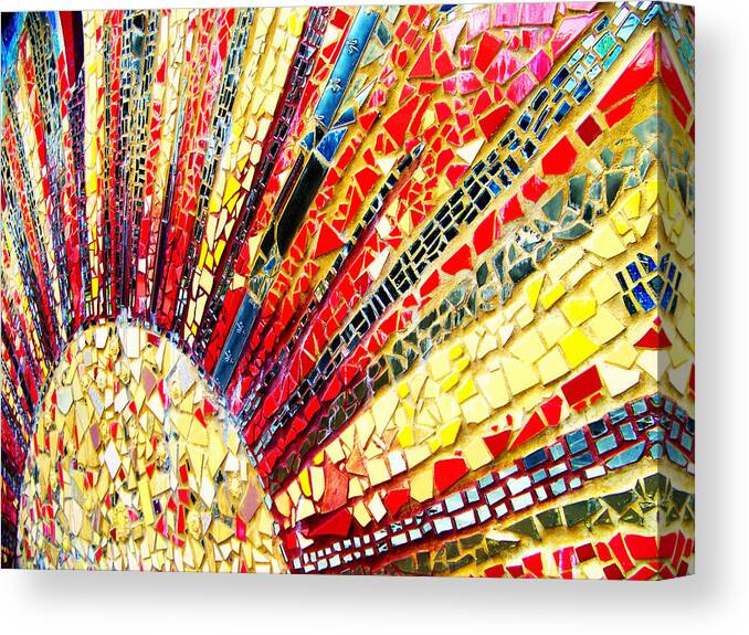 Tracy Van Duinen Canvas Print featuring the photograph Living Edgewater Mosaic by Kyle Hanson