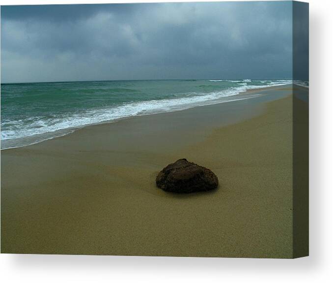 Beach Canvas Print featuring the photograph Lonesome by Juergen Roth