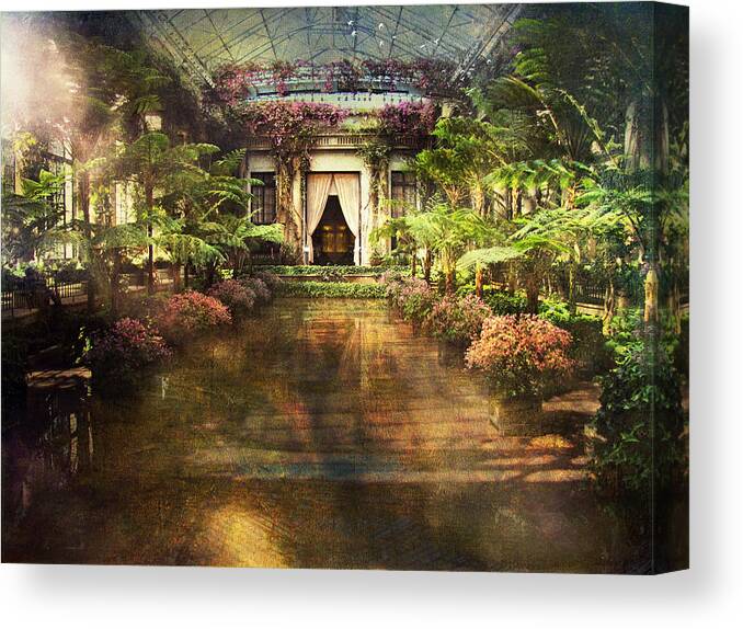 Longwood Gardens Canvas Print featuring the photograph Longwood Gardens by John Rivera