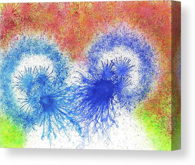 Abstract Canvas Print featuring the painting Magic Whispers Of The Old Soul #394 by Rainbow Artist Orlando L