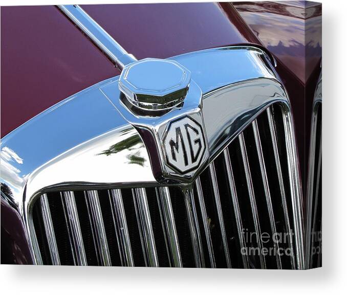 Car Canvas Print featuring the photograph Mg Tf by Neil Zimmerman